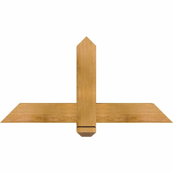 Ekena Millwork Eugene Rough Sawn Timber Gable Bracket, Western Red Cedar, 36"W x 18"H x 4"D x 4"F, 12/12 Pitch GBW036X18X0404EUG00RWR - main